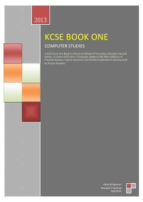 FORM I - III ICT NOTES